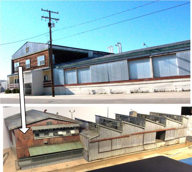 The making of SAWTOOTH warehouse. Photo lamination, windows and design